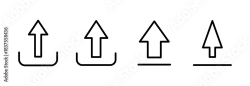 Upload icon vector illustration. load data sign and symbol