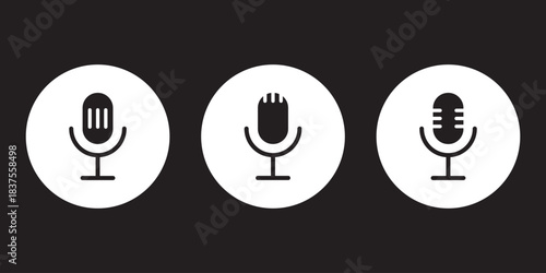 Audio voice message, audio call, chat record icon. Sound interface and record play button, vector messenger playback.