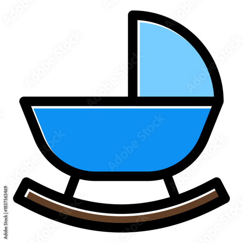 baby cradle icon