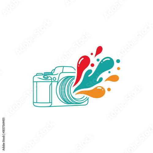 Abstract Color Burst from Camera