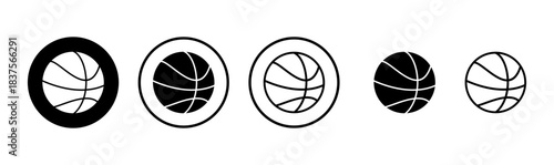 Basketball icon logo design. Basketball ball sign and symbol