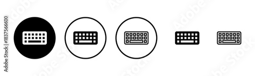 Keyboard icon logo design. keyboard sign and symbol