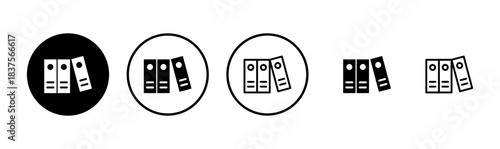 Library icon logo design. education sign and symbol