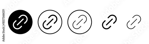 Link icon logo design. Hyperlink chain sign and symbol