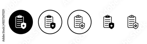 Medical insurance icon logo design. health insurance sign and symbol