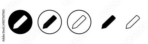 Pencil icon logo design. pen sign and symbol. edit icon vector