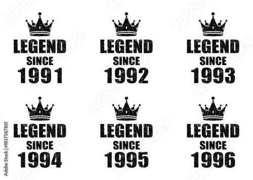 Celebrate your legendary status with a custom birth year design, perfect for birthday shirts and memorable gifts to honor special milestones