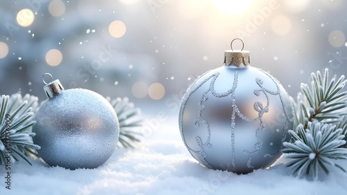 Frosty Silver Christmas Glow