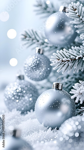 Frosty Silver Christmas Glow