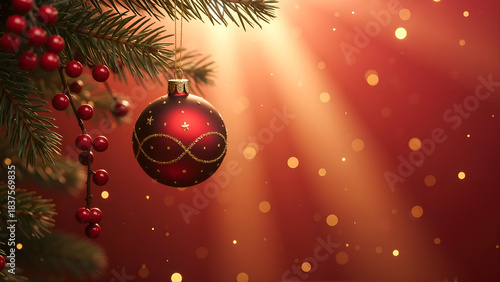 Warm Red Christmas Glow