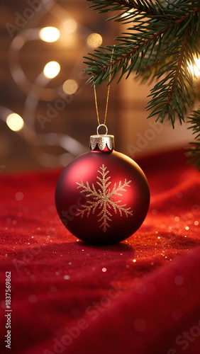 Warm Red Christmas Glow