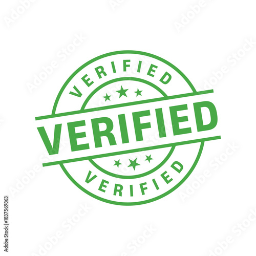 Verified Stamp. Verified Vector Sign