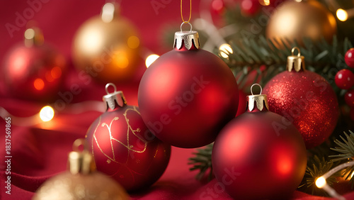 Warm Red Christmas Glow