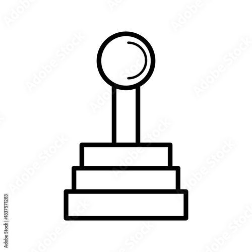 car gear shift icon vector illustration