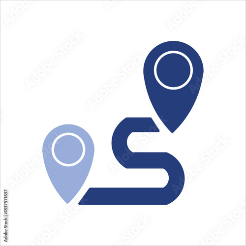 journey icons. simple colored vector