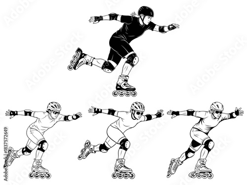 Inline Skater Vector