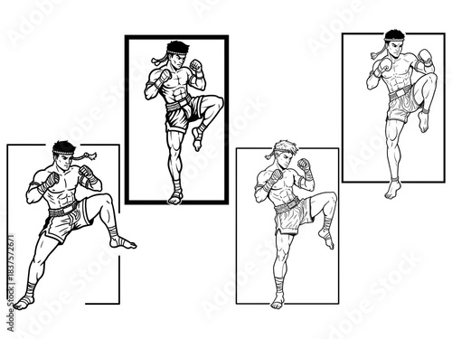 Muay Thai Boxer in Frame