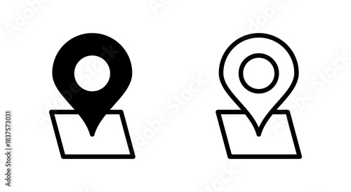 Address icon symbol for apps and websites. home location sign and symbol. pinpoint