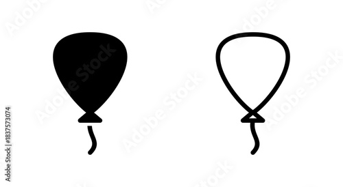 Balloon icon symbol for apps and websites. Party balloon sign and symbol