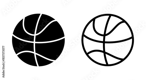 Basketball icon symbol for apps and websites. Basketball ball sign and symbol