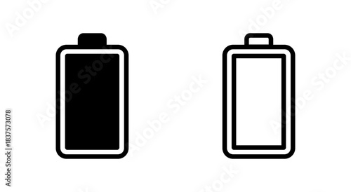 Battery icon symbol for apps and websites. battery Charging sign. battery charge level