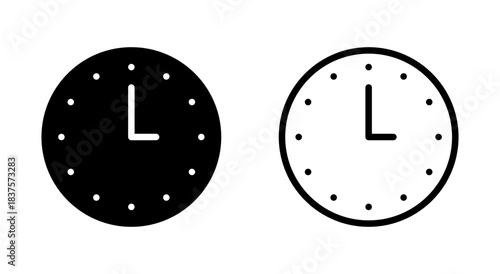Clock icon symbol for apps and websites. Time sign and symbol. watch icon
