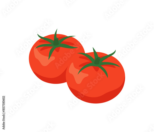 トマト,フラットイラスト