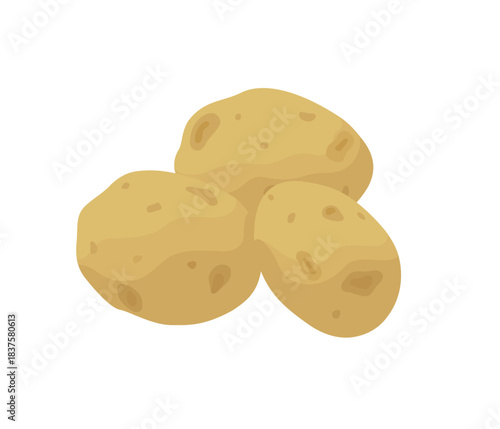 じゃがいも,フラットイラスト