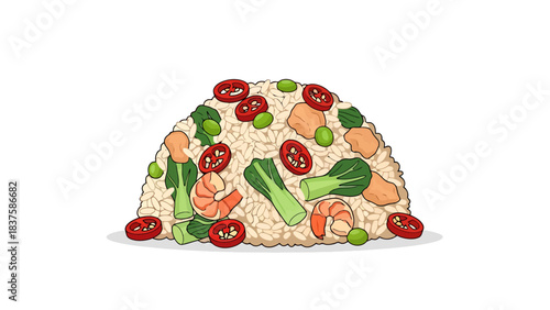 Fresh Vegetable Medley on a White Surface for Healthy Cooking and Nutrition