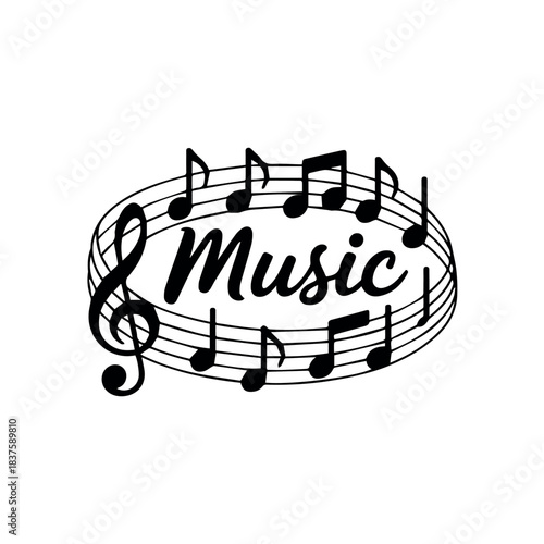 Download music notes vector art featuring musical elements for creative graphic design projects and compositions