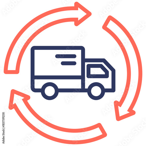 Reverse Logistics Icon