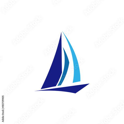 Sailing Adventure, Yacht Racing, Ocean Waters, Digital Illustration, Nautical Environment, Aerial View, Maritime Exploration