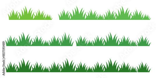 green grass illustration, sustainable grass nature, grass design in flat style