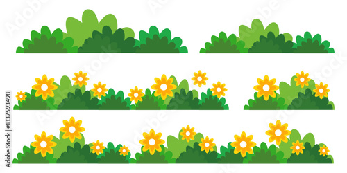 green grass illustration, sustainable grass nature, grass design in flat style