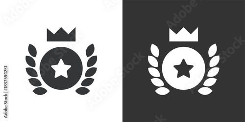 Victory Award icon. Solid glyph series icon