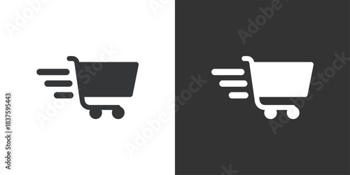 Fast sell icon. Solid glyph series icon