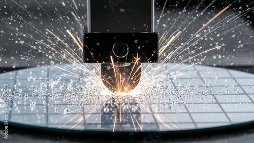 Fototapeta Naklejka Na Ścianę i Meble -  welder working on a power station