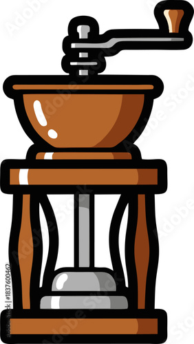 Vintage Manual Coffee Grinder for Freshly Ground Beans.