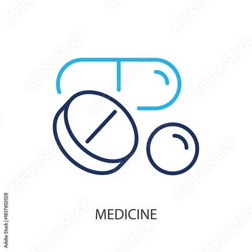 Medicine thin line icons. Original vector illustration.
