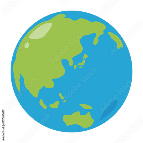 地球のイラスト／Earth illustration