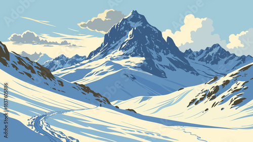 ski resort in the alps