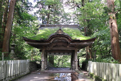 鳥取県　大神山神社　奥宮　神門　県指定重要文化財