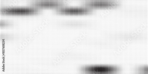 Black-white gradient halftone dots background. Pop art in vector illustration for your creative design