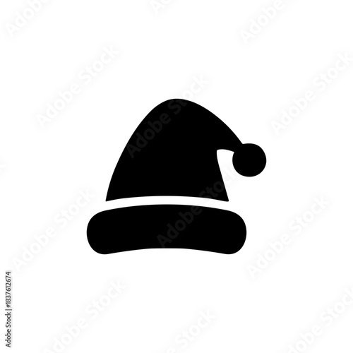 Santa Hat  icon or logo isolated sign symbol vector illustration - high quality black style vector icons