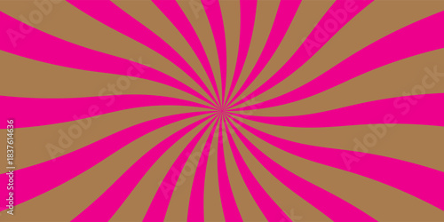 Abstrak candy pink Colorful spinning lines for template, banner, poster, flyer. Sweet rotating cartoon swirl or whirlpool. Vector background ilustration