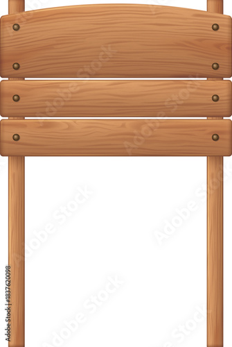 wooden sign and plank vector illustration