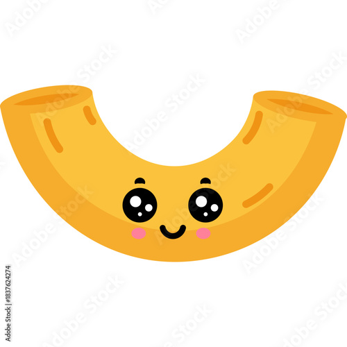 Cartoon Macaroni Character Illustration