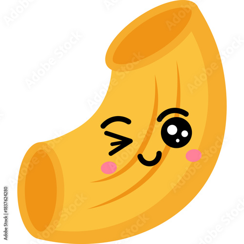 Cartoon Macaroni Character Illustration