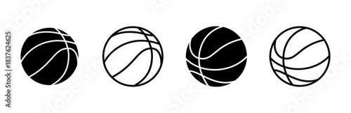 Basketball icon set. Basketball ball icon. Basketball logo vector icon