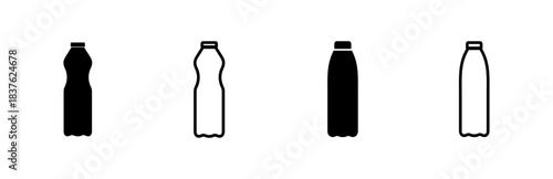 Bottle icon set. bottle vector icon